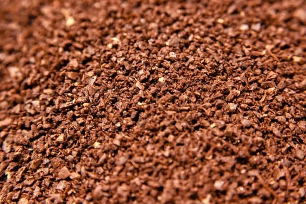 Close-up of used coffee grounds